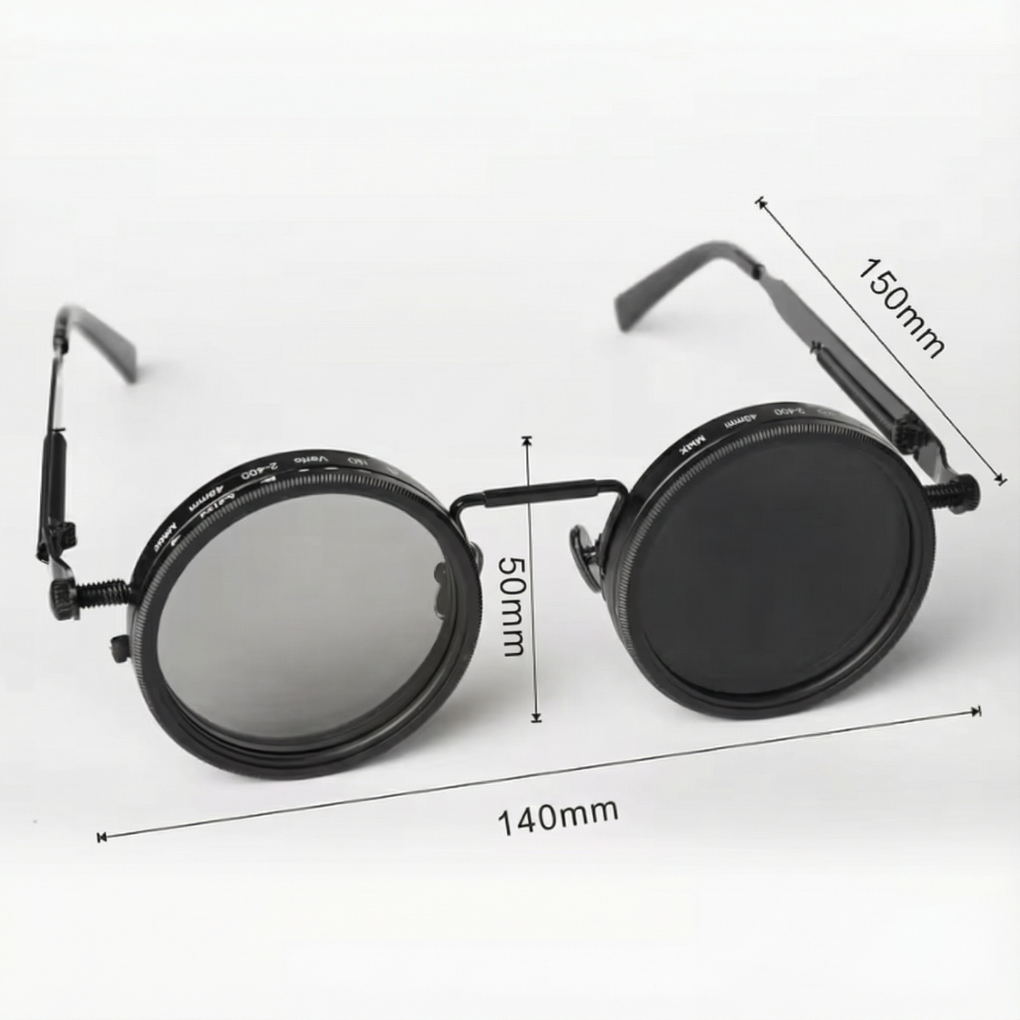 Ochelari Unisex Reglabili cu Lentile din Aluminiu și Ramă din Aliaj