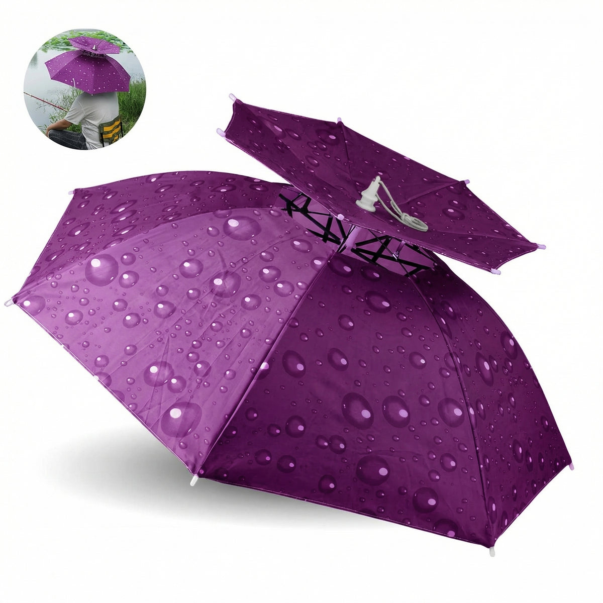 Pălărie Umbrelă pentru Mâini Libere
