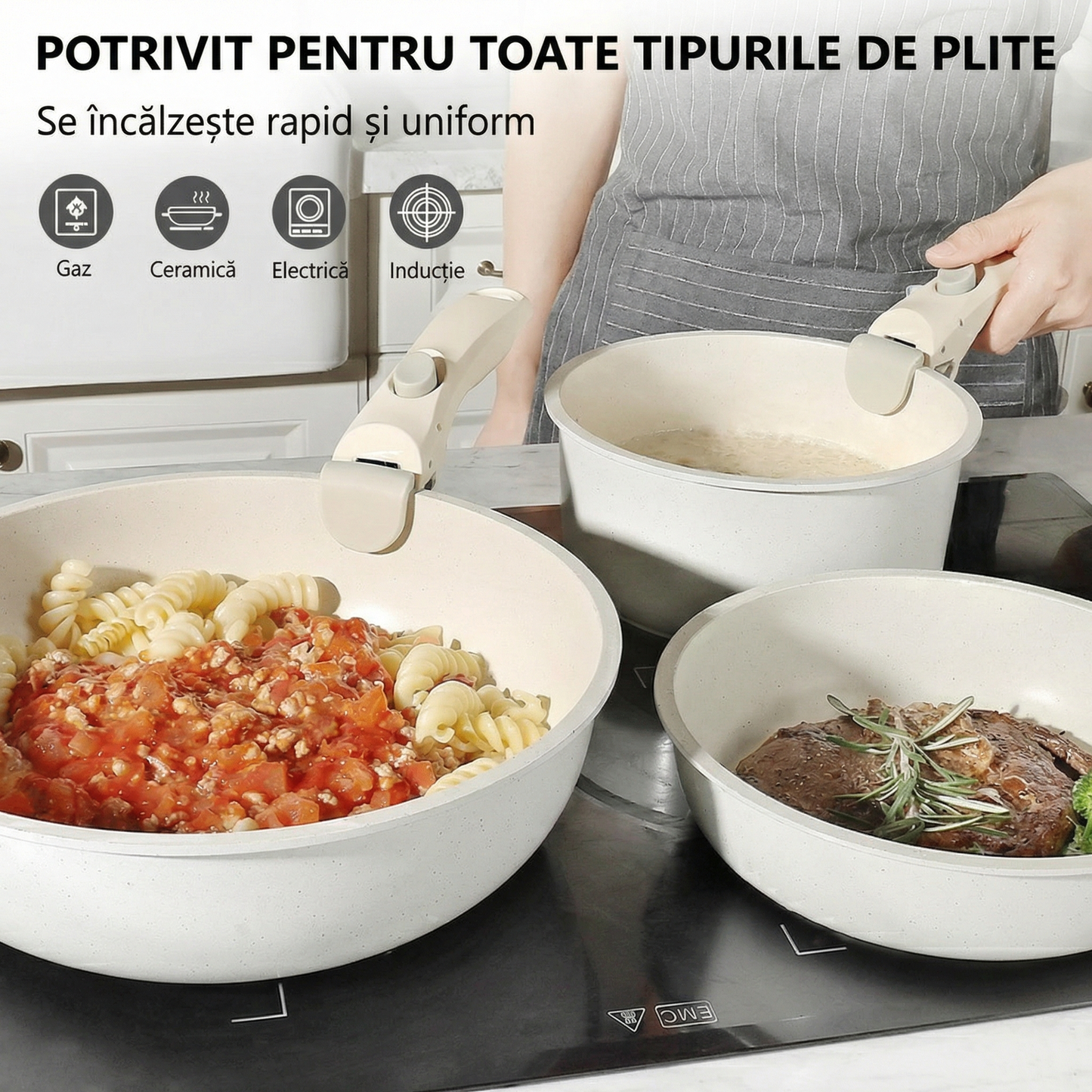 Set de Vase de Gătit 9 Piese