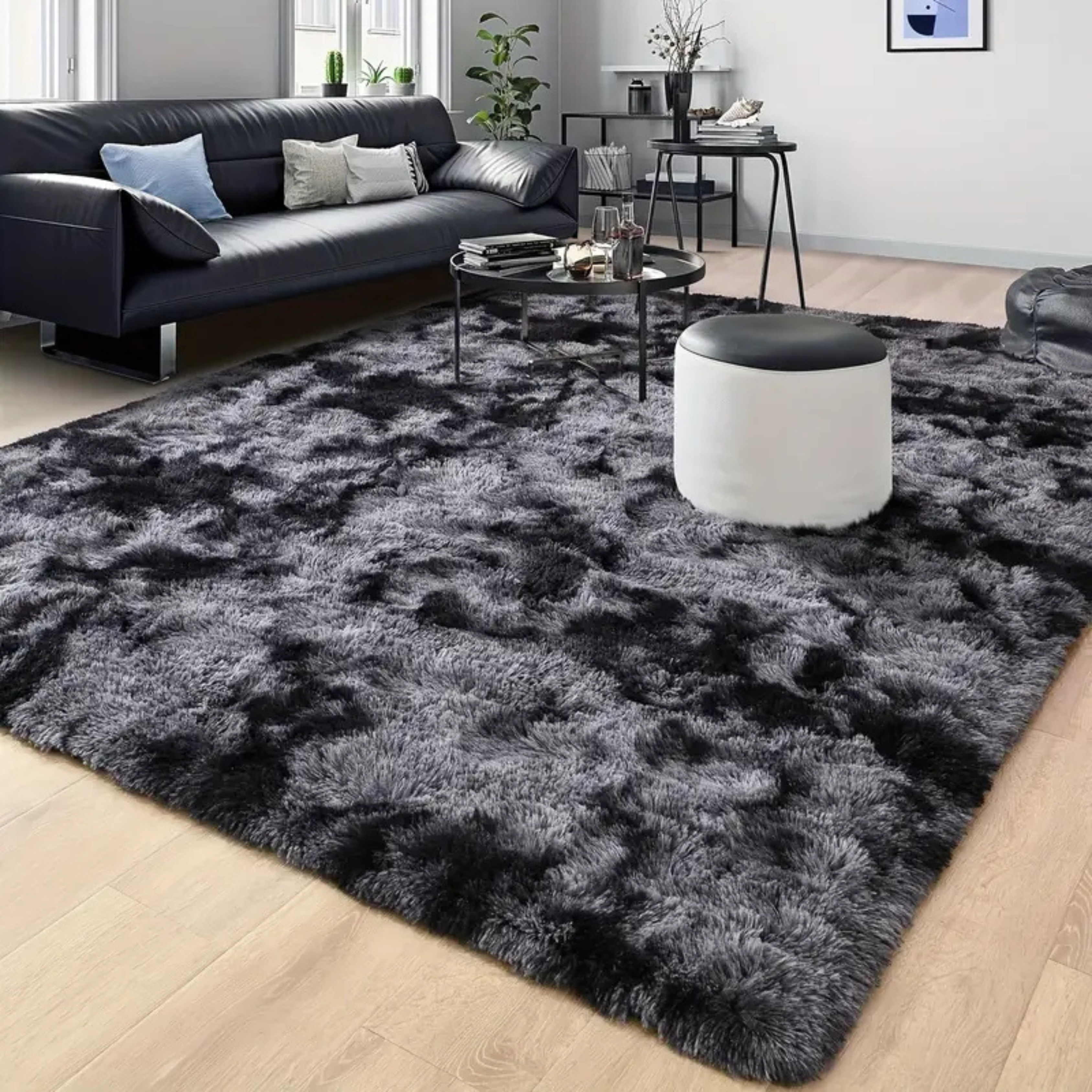 Covor Pufos Premium, Negru 200x280cm
