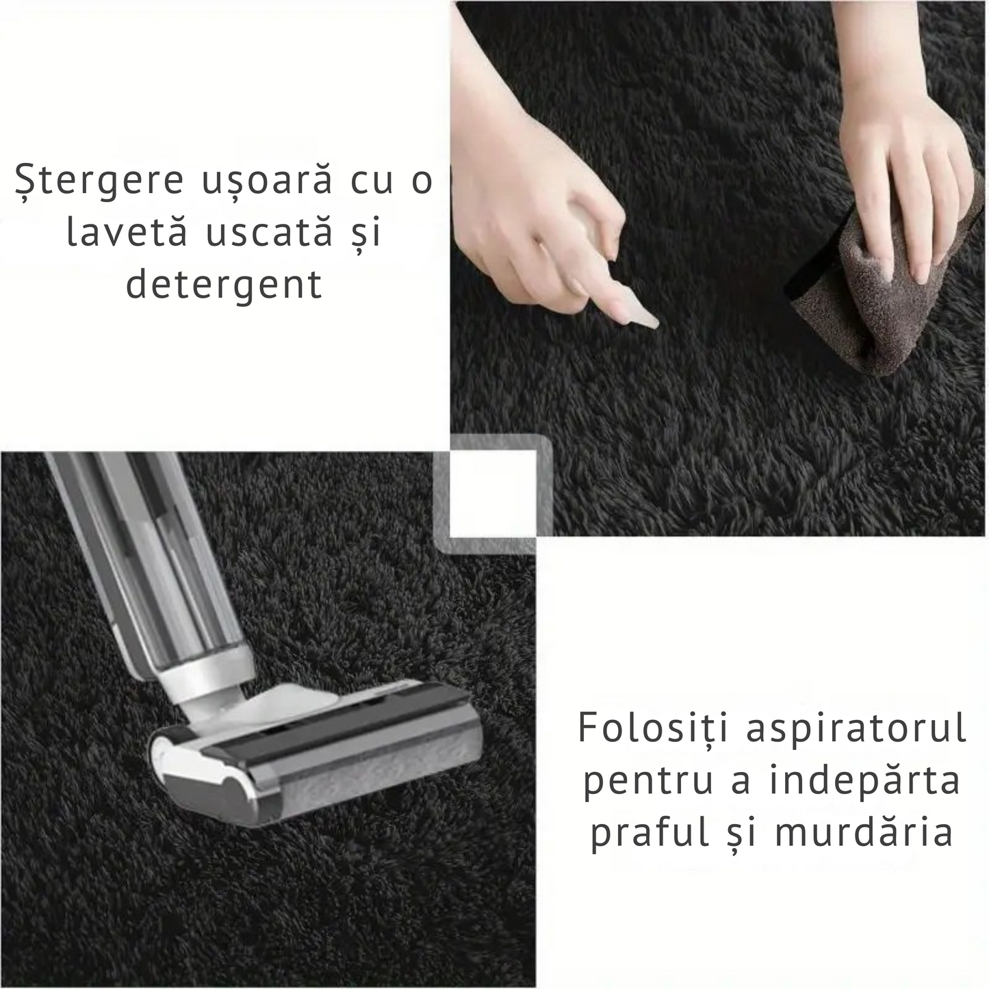 Covor Pufos Premium, Gri Deschis 200x280cm