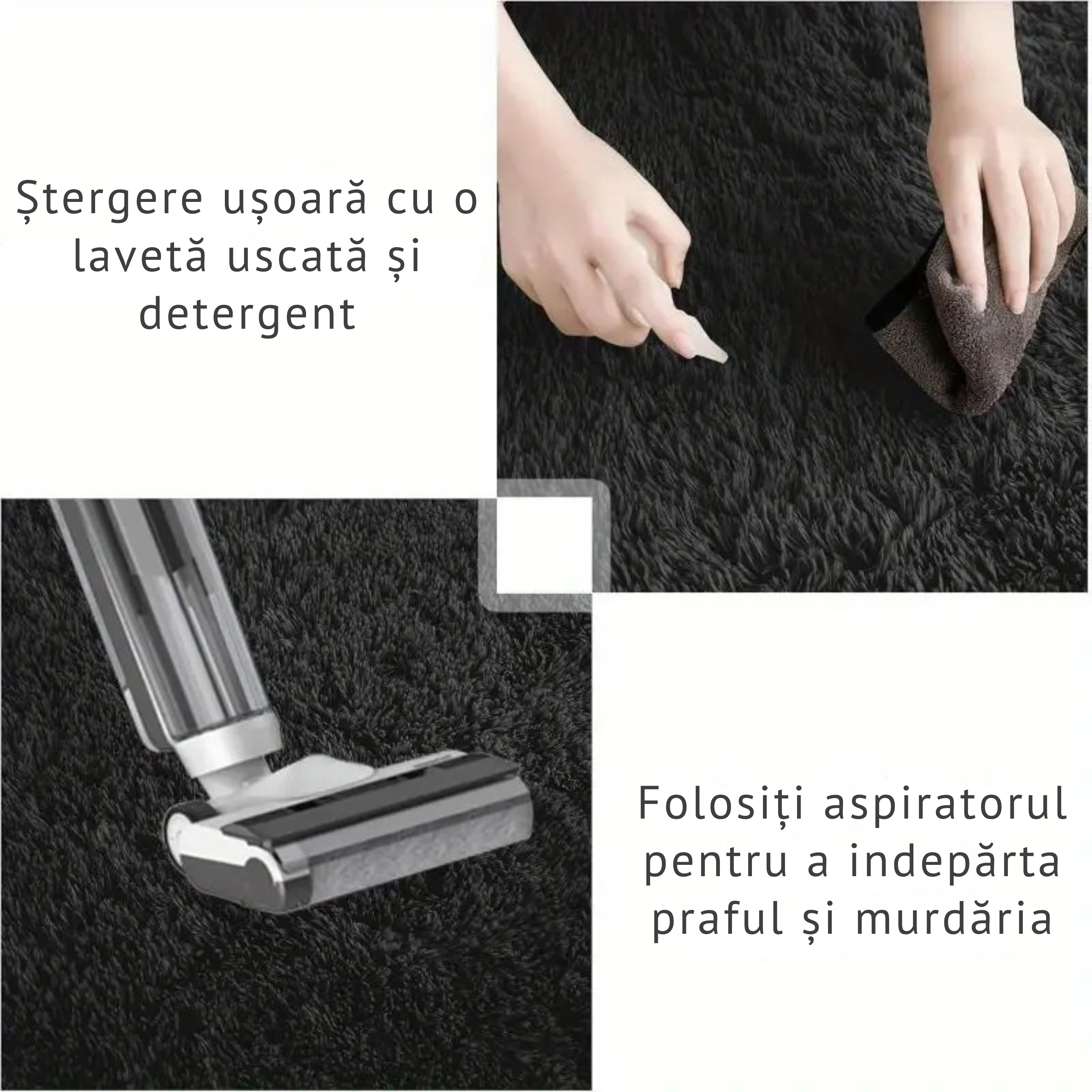 Covor Pufos Premium, Gri Deschis 200x280cm