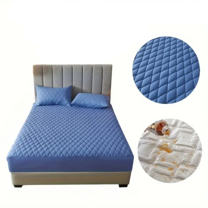 Așternut Impermeabil cu Sistem Anti-Alunecare, Albastru Deschis