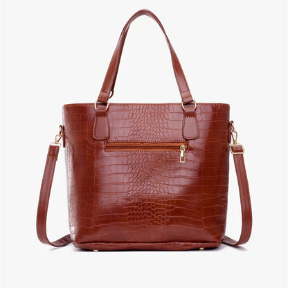 Set 6 Genti Vintage din Piele Ecologică Rosu