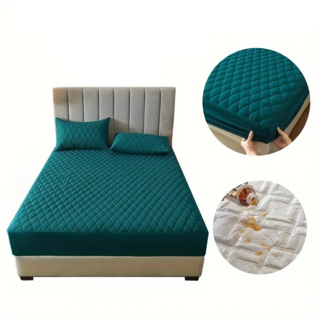 Așternut Impermeabil cu Sistem Anti-Alunecare, Verde