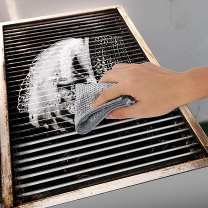 Laveta din Fibra Abraziva Pentru Vase (5+5 Gratis)