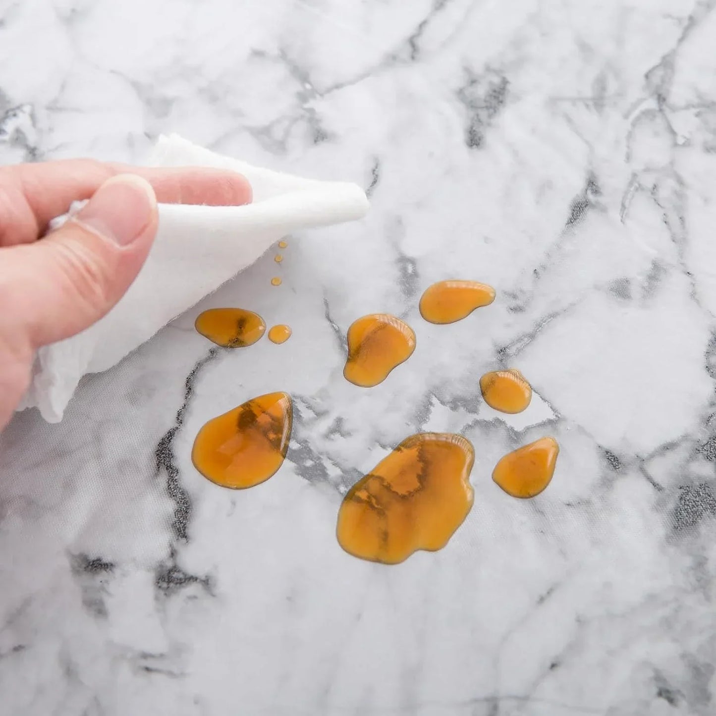 Față de Masă Impermeabilă, Dreptunghiulară, Marmură