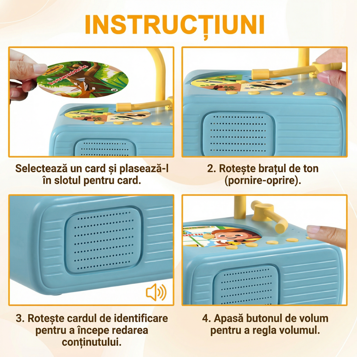 Jucărie Muzicală Interactivă cu Muzică și Povești