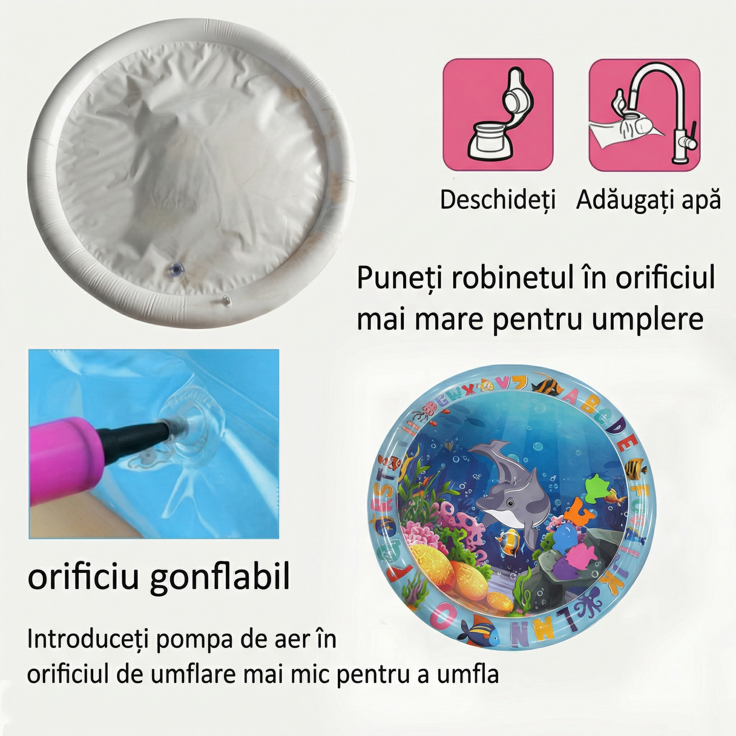 Covoraș Gonflabil Premium pentru Apă pentru Bebeluși