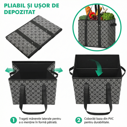 Set de 3 Saci Reutilizabili pentru Cumpărături