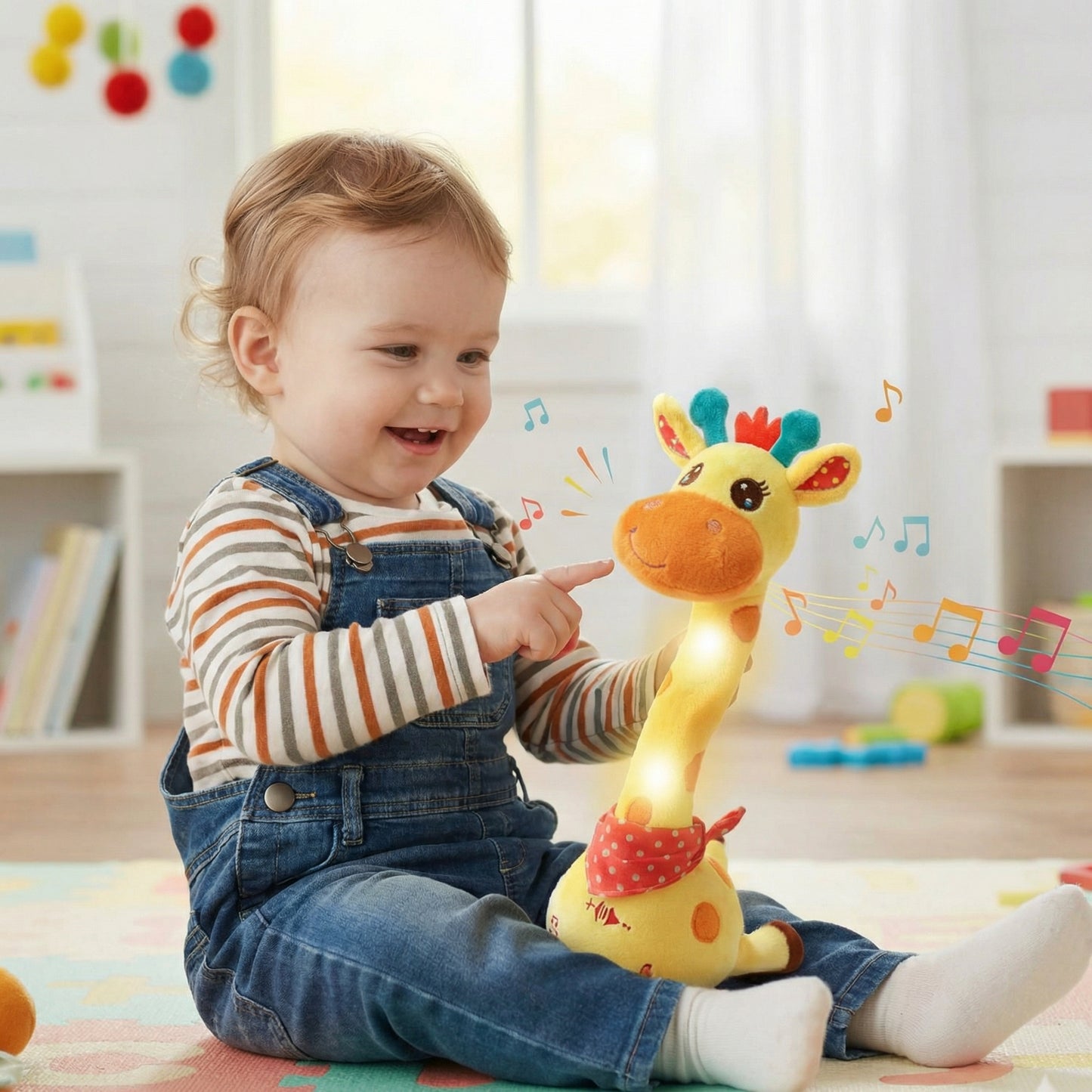 Girafă de Pluș Interactivă