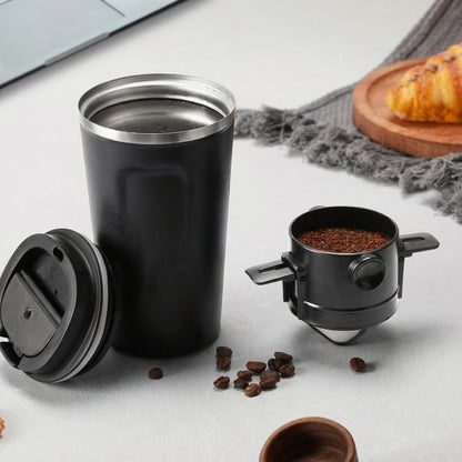 Filtru Portabil de Cafea din Oțel Inoxidabil