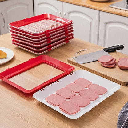 Set de 4 Tăvi de Depozitare pentru Alimente Proaspete la Frigider