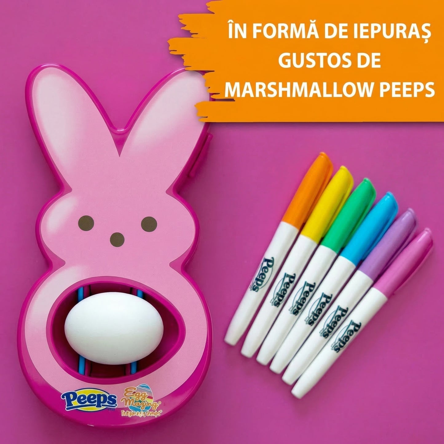 Kit Creativ Ouă Colorate — 6 Markere