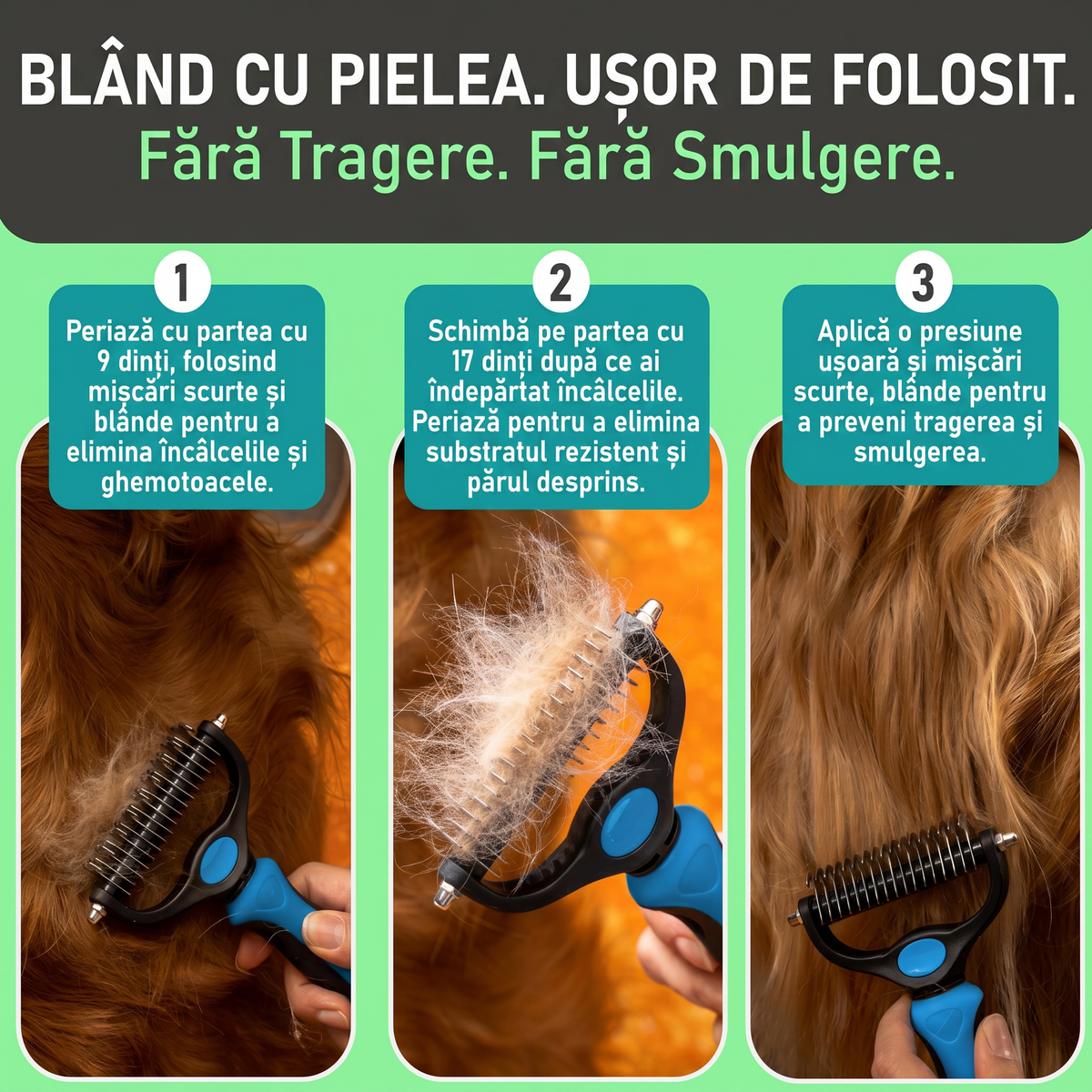 FurMaster - Pieptene Profesional pentru Animale