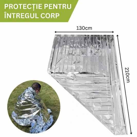 Set Pături Termice de Urgență