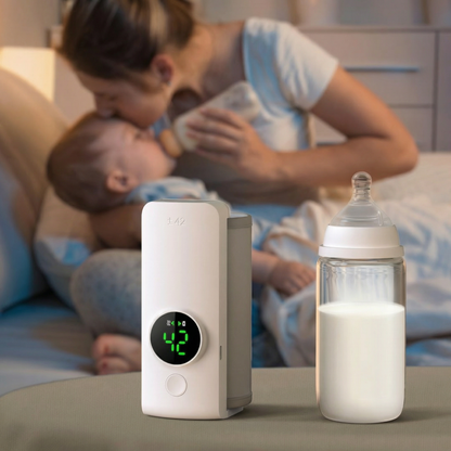 Încălzitor Portabil pentru Biberoane Termostat cu 6 Niveluri de Temperatură Compatibil Universal
