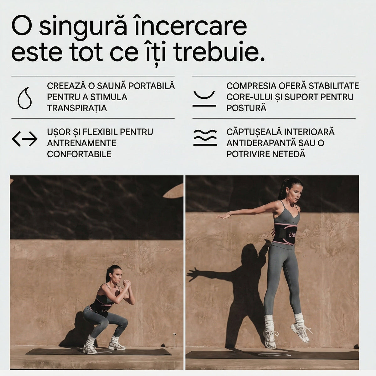 Centură de Talie cu Căptușeală din Folie, Curea Reglabilă pentru Fitness și Modelarea Corpului