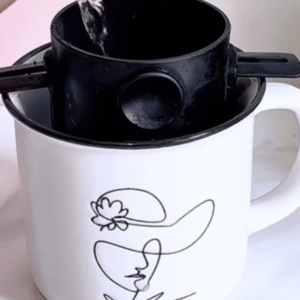 Filtru Portabil de Cafea din Oțel Inoxidabil